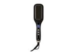 Black heated hair straightening brush with a digital display showing 120°C