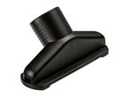 Black vacuum cleaner nozzle attachment with a textured surface