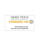 Certification Oeko-Tex Standard 100.