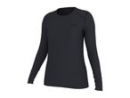 Women's black long-sleeved functional sports shirt