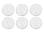 Six TRONIC CR2016 lithium batteries.