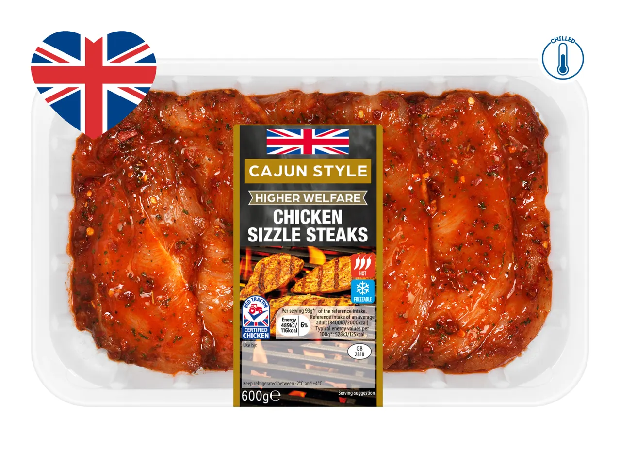 Cajun Style Chicken Sizzle Steaks