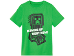 Green Minecraft Creeper t-shirt for kids.