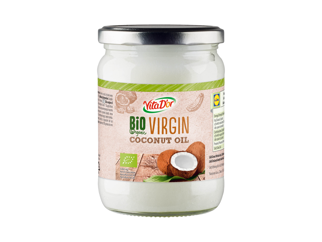 Olio vergine di cocco Bio