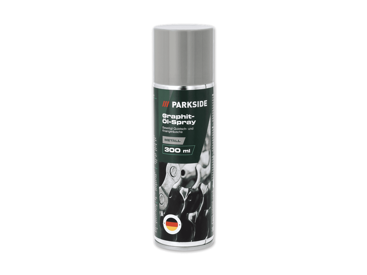 Plasti Dip Sprühfarbe in silberner Dose.