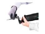 Hands inserting a saw blade labeled 'Speed Wood' into a reciprocating saw.