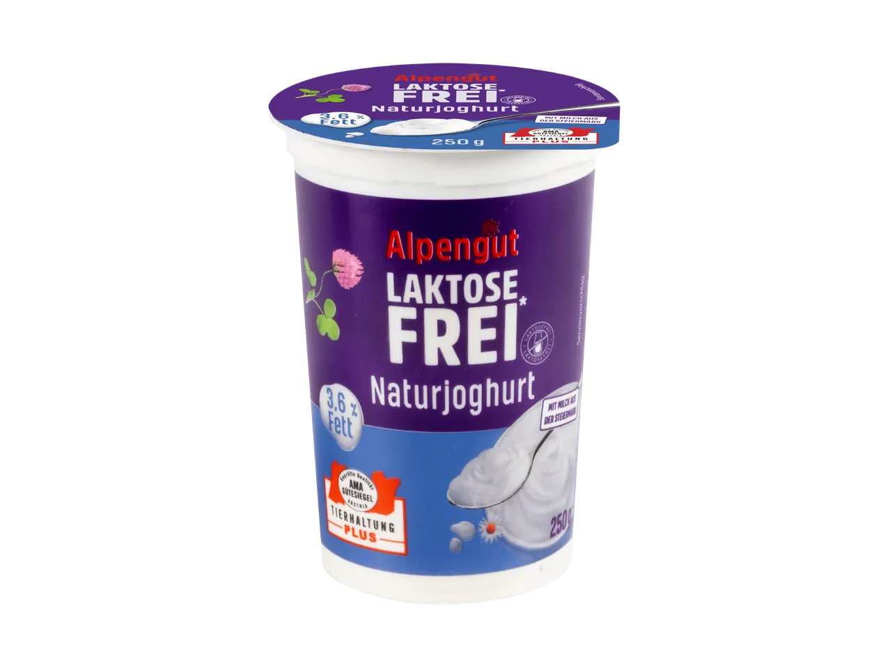 Almighurt Laktosefreier Naturjoghurt im Becher.