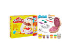 Conjunto de brincar Play-Doh Drill & Fill Dentist com plasticina e ferramentas de dentista.