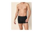 Torso of a man wearing black boxer briefs.