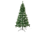 LIVARNO home Pre-Lit Christmas Tree with green needles and a black stand.