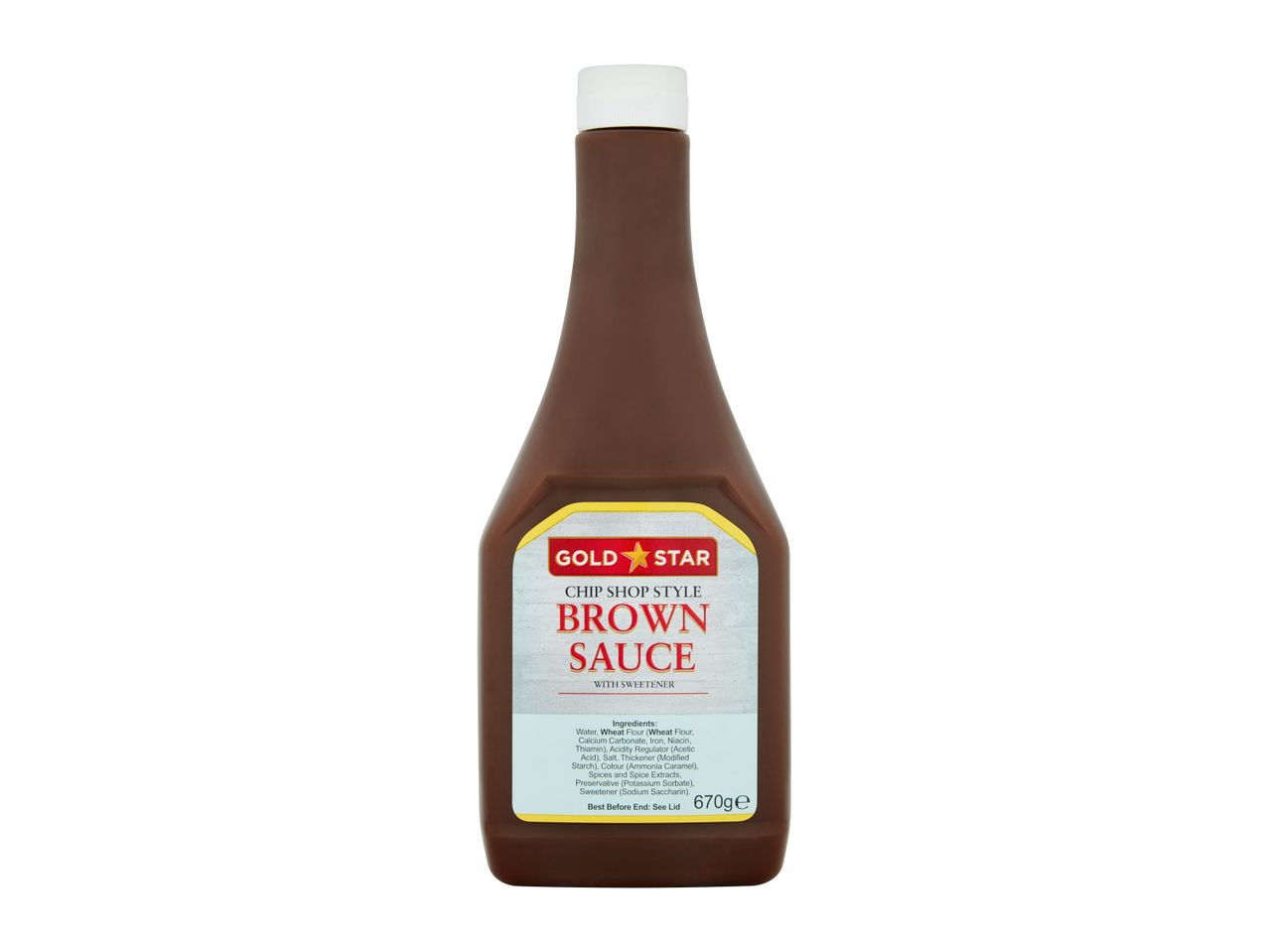 Gold Star Chip Shop Style Brown Sauce 670g