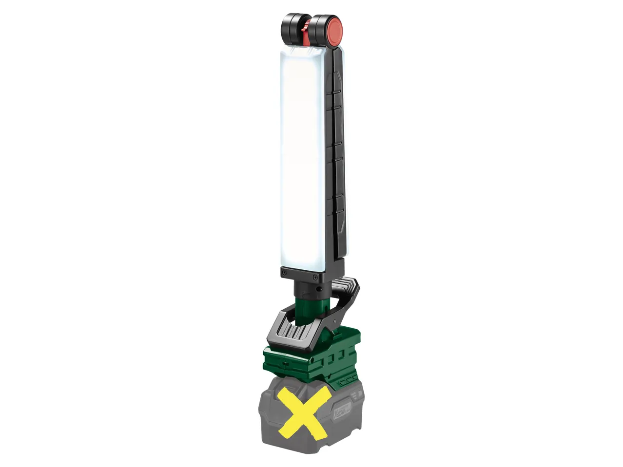 Lampada ricaricabile a LED con morsetto