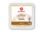 En pakke Madværket Danbo ost, mellemlagret med 45+ fedtindhold og 300g vægt.
