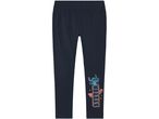 Leggings blu scuro per bambina con stampa di Stitch.