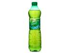 Een close-up van een fles Freeway Iced Tea Green.
