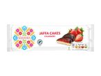 KULJANKA Jaffa Cakes Strawberry: A package of chocolate-covered strawberry cakes with folk-art design.