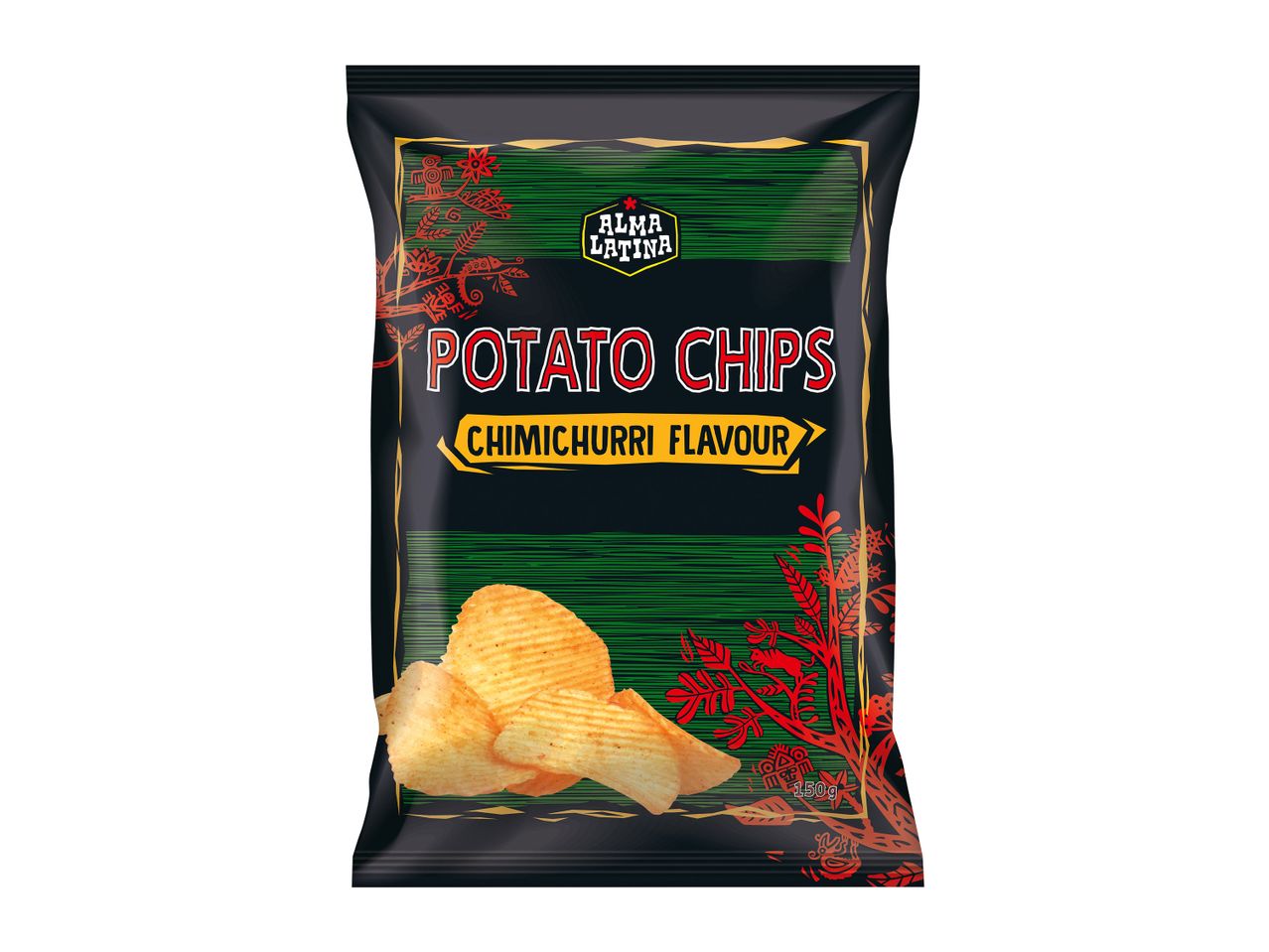 A bag of King Crown Chilli Lime Potato Chips.