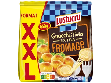 LUSTUCRU Gnocchi à poêler extra fromage