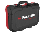 Piros és fekete Parkside Performance® szerszámtáska kombinált kalapácshoz.