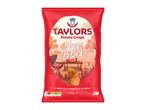 Taylors Blazin' BBQ Potato Crisps bag with nutritional information.