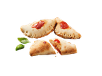 Calzones com molho de tomate.