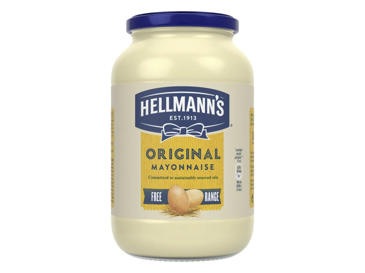 Hellmann's Original majonezo stiklainiukas.