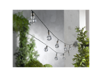 Lumini solare LED cu formă de bec, perfecte pentru decorarea exterioară.