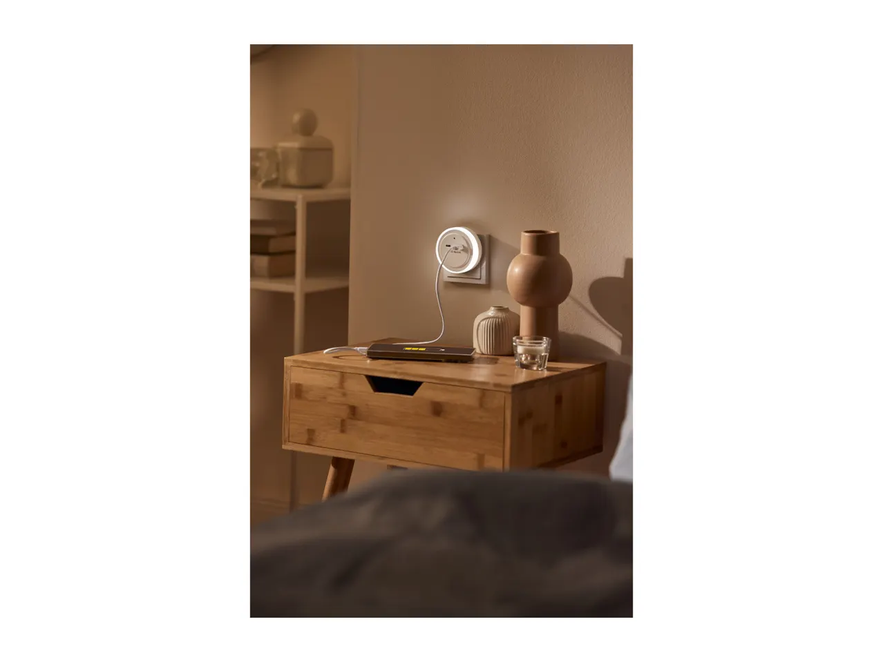 LED White Round Night Light