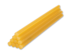 Ein Bündel gelber Klebesticks.