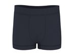 Dark blue men's boxer briefs with a wide elastic waistband.