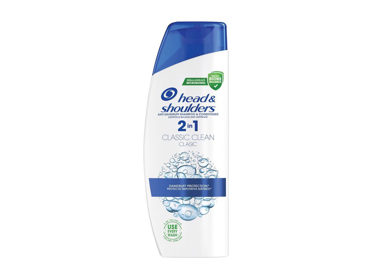 Μπουκάλι σαμπουάν και μαλακτικού Head & Shoulders 2 σε 1 Classic Clean.