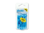 Blå tandtrådsbøjler i en pakke med teksten '2in1' og 'DOUBLE EFFECT!'.