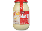 Een pot Kania mayonaise met ei.