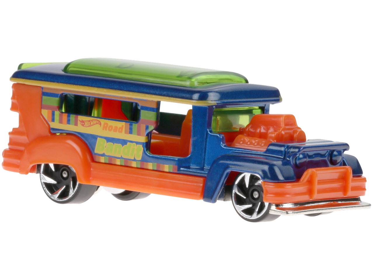 Hot Wheels Road Bandit: Kék-narancssárga gyűjtői autó.