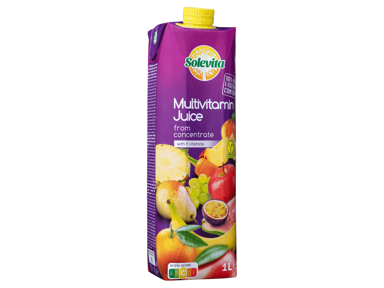 Multivitamin gyümölcslé sűrítményből, 1 literes kiszerelésben.