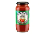 Barresa tomato & basil sauce for meatballs.