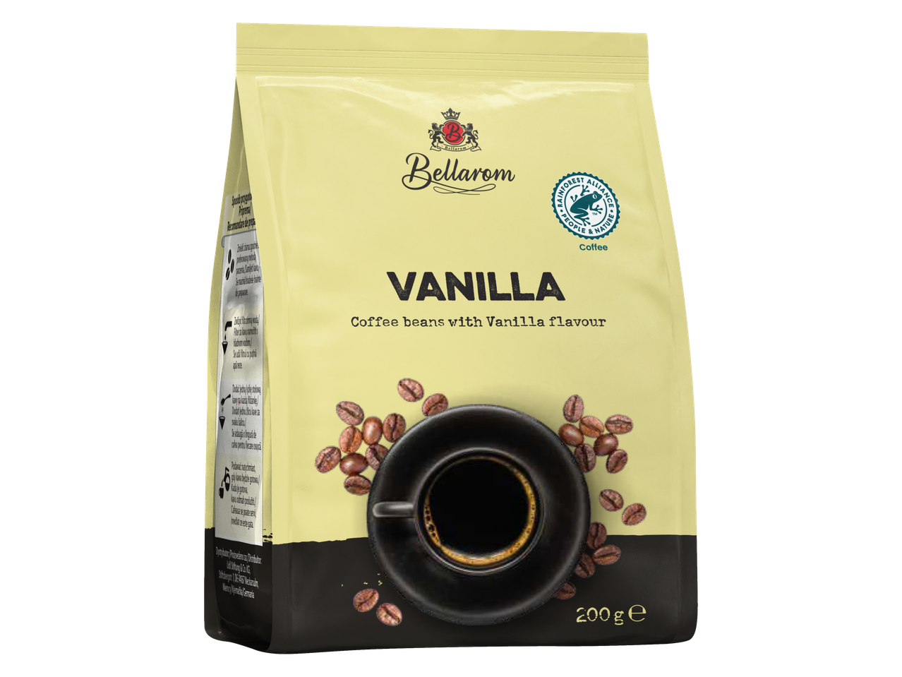 Băutură Bellarom cu aromă de vanilie, 200g.
