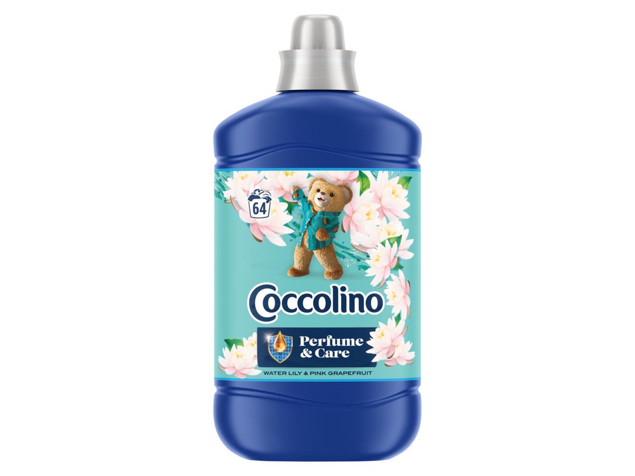 Coccolino öblítő, friss illatú, kék flakonban.