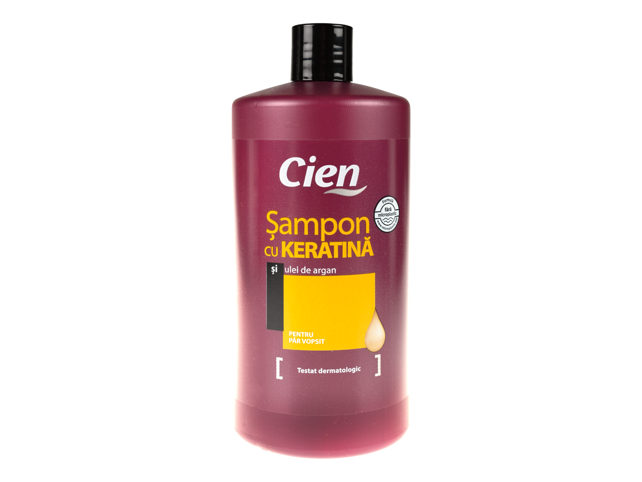 Șampon Cien cu keratină și ulei de argan, pentru păr vopsit.