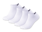 Drei Paar weiße Ballerina-Socken.