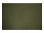 Close-up of a dark green fabric with a subtle square pattern and textured surface.