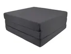 Dark gray tri-fold mattress or floor mat