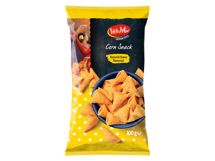 Sajt- és baconízű kukoricasnack*