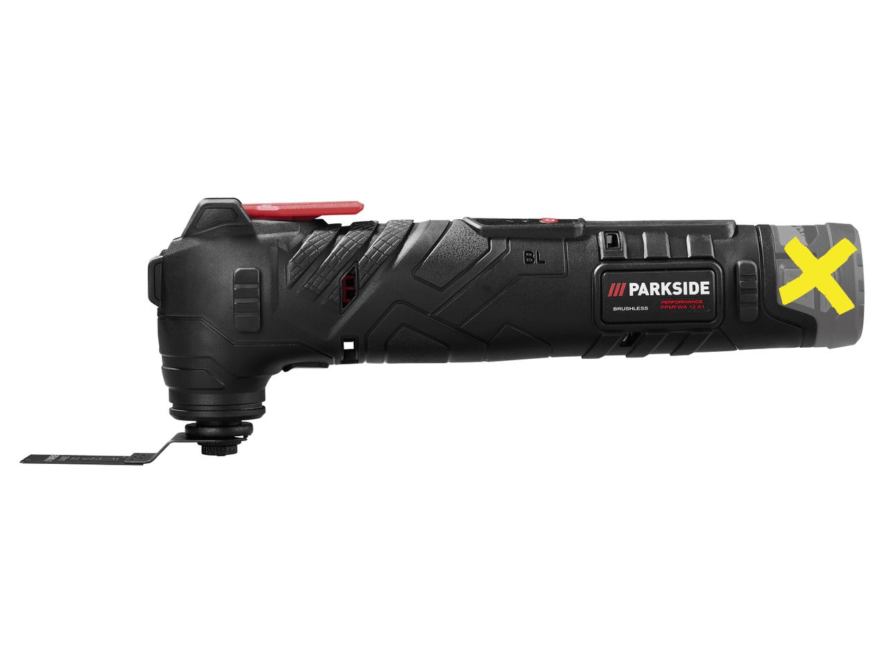 Parkside Performance cordless oscillating multi-tool with a blade attachment