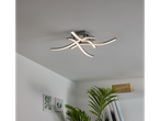 LIVARNO home LED stropna svetilka z modernim, valovitim dizajnom v prostoru.