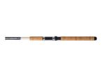 A fishing rod with a cork handle and a reel seat, featuring text 'MULTI-X SPIN PIKE 270-5'.