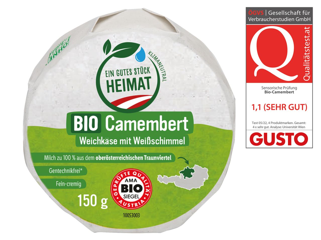 Gehe zu Vollbildansicht: EIN GUTES STÜCK HEIMAT Bio Camembert - Bild 1