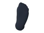 Single dark blue ankle sock shown from the bottom against a white background