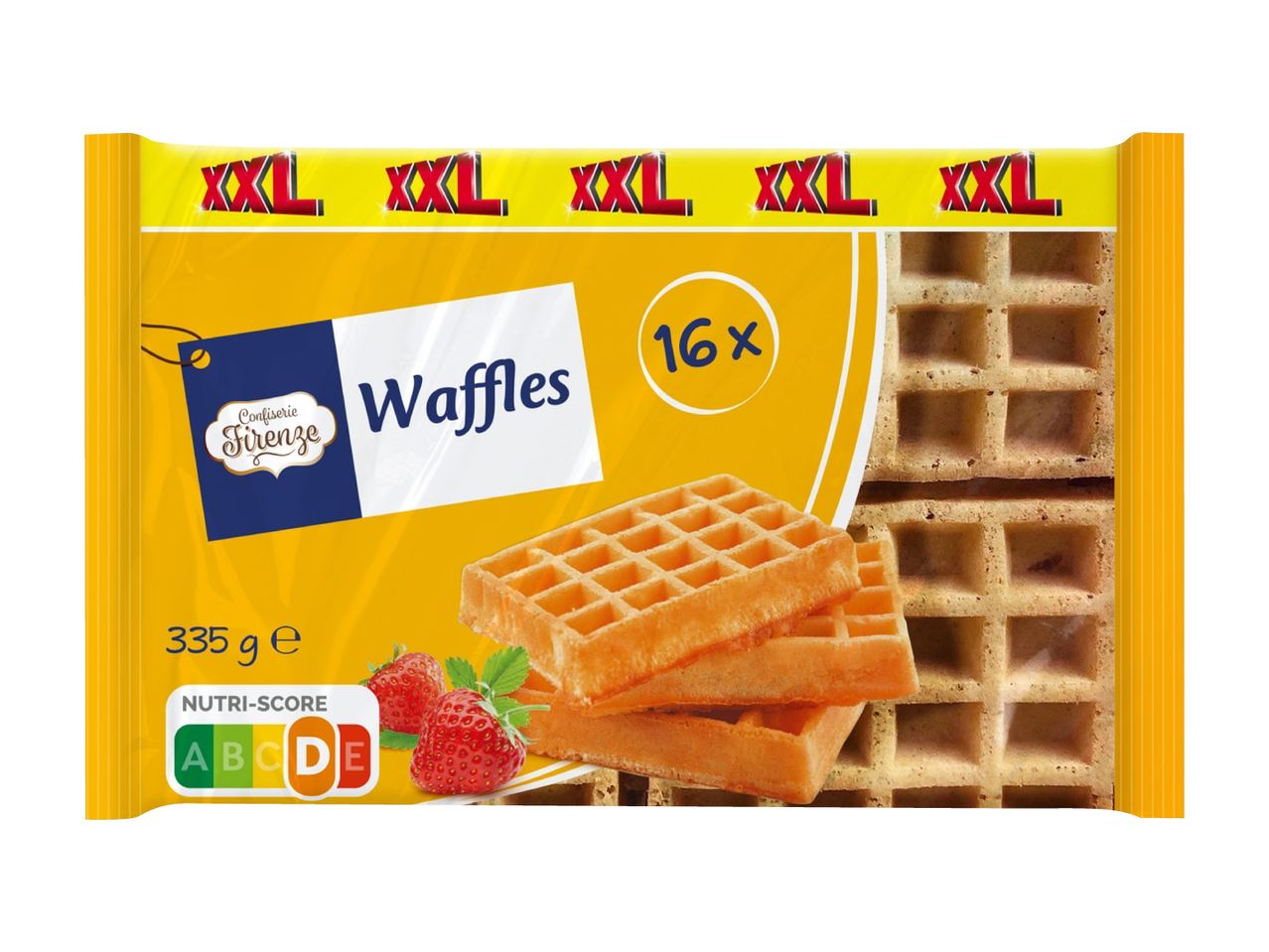 Confezione di 16 waffles XXL della Confiserie Firenze.