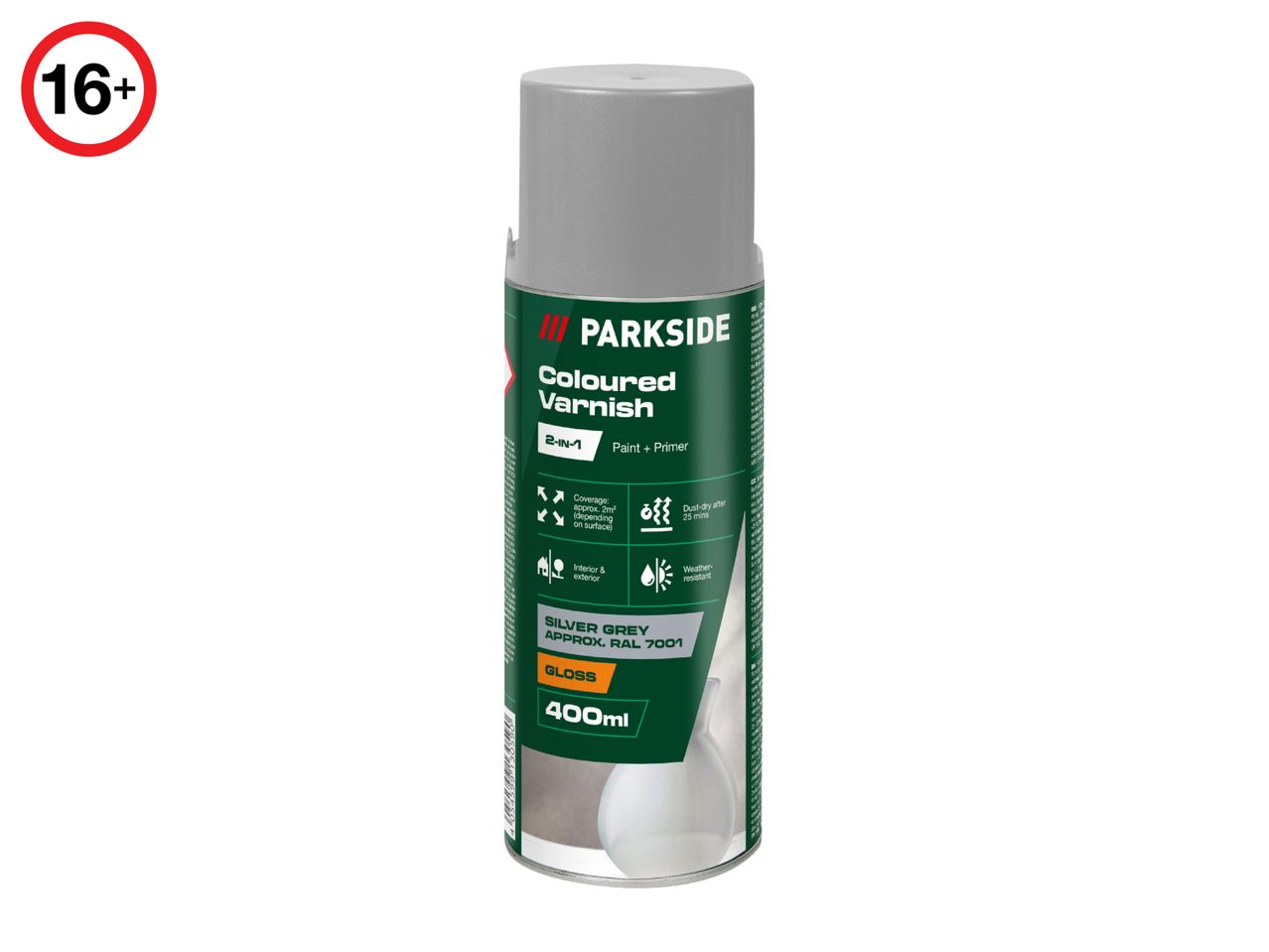 Parkside 400ml Silver Grey Coloured Varnish